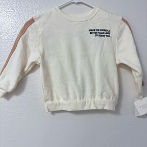 Chaser Kids Cream and Tan Motivational Sweatshirt